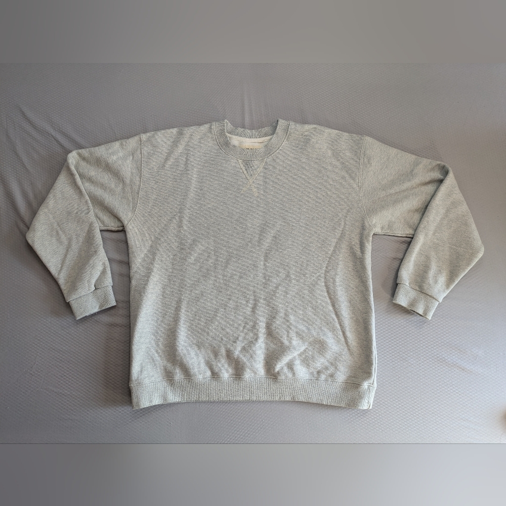 Brut Archives Blank Sweatshirt Long Sleeve Pullover Mens sz 3 Gray Heavy Cotton